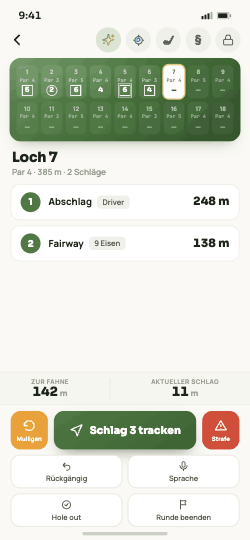 Live-Tracker auf dem Platz